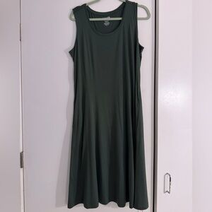 Green Wool& Merino Wool Dress size L
